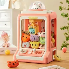 Máquina de Diversão Pega Ursinhos Maquininha De Pegar Bichinho Infantil Garra Com ficha