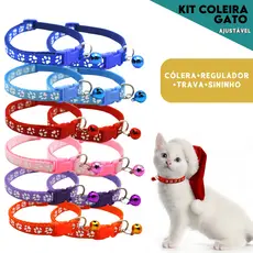 Coleira Pet Com Sino Ajustável Para Cães e Gatos Segura e Confortável - Aero