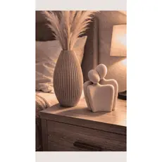 Kit Estátua Casal  + Vaso Decorativo – Ideal para Plantas Artificiais e Arranjos Decorativos para seu lar