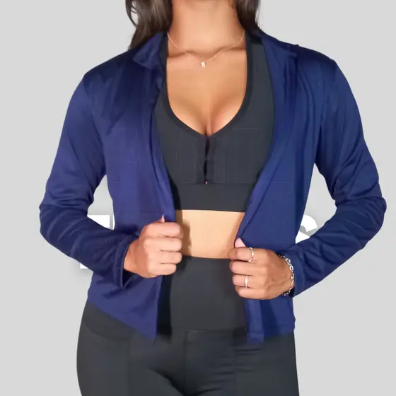 Blusa Proteção UV Feminino Casaquinho Academia Casaco Térmico