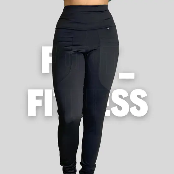 Calça Legging Feminina Academia Cintura Alta Legging Bolso Fitness