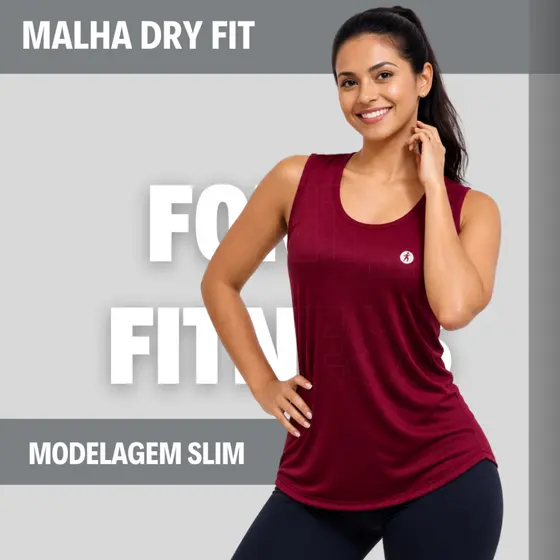 Blusa Feminina Regata Tapa Bumbum Dry Fit Academia Fitness Lisa