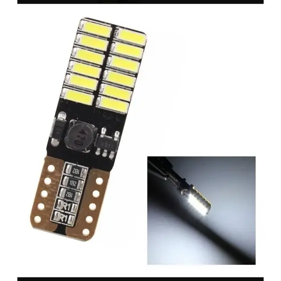 kit 2x Lanterna Cambus Canceller Forte 24 Leds 2 unidades luz Interna Farol Farolete Placa + Brinde