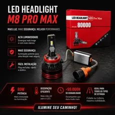 Lâmpada Farol LED Super Branca Xenon Canbus 30.000 Lumens 80W Super Branca 6000K Ultra Laser H1 H3 H4 H7 H11/9/8 HB3 HB4