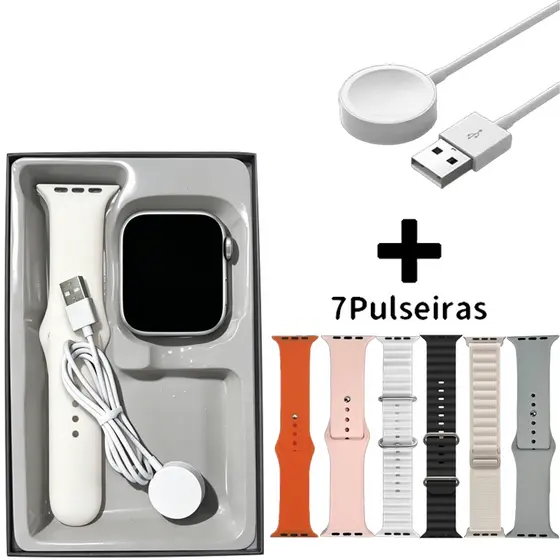 Novo Smartwatch Relógio Inteligente Sem Fio Bluetooth Chamada Série Esportiva Masculina E Feminina