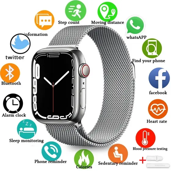 Chamada De Frequência Cardíaca Bluetooth À Prova D'água Iwo X8 Smart Watch