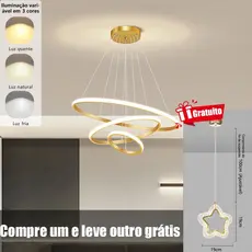 3 Conversões Se Cores Pendente Luminária Teto Lustre Para Sala Jantar Lustre Teto Quarto 110/220V
