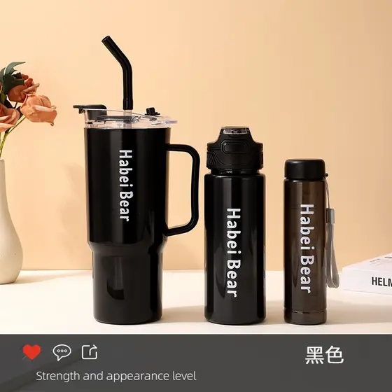 Kit 3 Garrafa Copo Tendência Agua Squeeze Lembretes beber Agua-Envio em breve