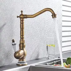 Torneira Monocomando Bronze Cozinha Banheiro Europeu Gourmet Vintage