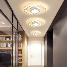 Luminaria teto moderna plafon led 3/1 lustre para quarto, sala, escritorio, corredor, cozinha.