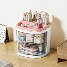 Organizador multiuso Porta-Caneta Infantil Gavetas Multifuncional Escritório-B-M-1708