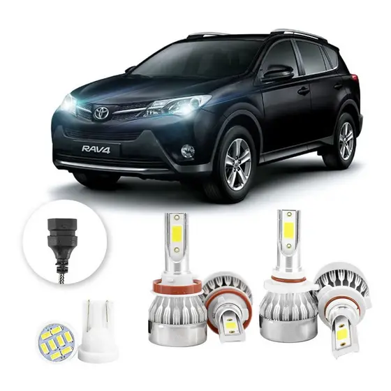 Lampadas Led Toyota Rav 4 2013 A 2015 H11 Hb3 20000lm