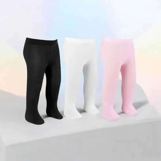 Meia calça infantil Kit 2  0-6 messes  e de 7 a 12 messes Meia calça  Menina confortável
