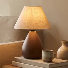 Abajur com Cúpula De Tecido Luminaria Bivolt Quarto Sala Escritório Adulto Infantil Varias Cores