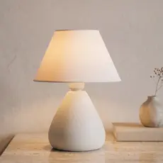 *Novas Cores* - Abajur de Cerâmica Modelo Gota com Cúpula Quarto Cabeceira Mesa Decoração Infantil