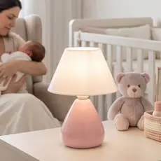Abajur Luminaria em Cerâmica Gota Com Cúpula para Decoração Quarto Sala Escritório Várias Cores