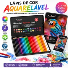 Kit 12/24/36 Cores Conjunto Profissional de Lápis Coloridos Lápis de Cor para Desenho Arte