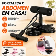 Aparelho Abdominal com Ventosa para Abdômen Definido Treino em Casa Fitness Ajustável