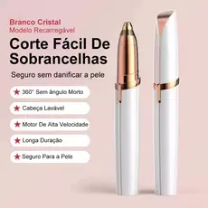 Depiladora Caneta Aparadora De Sobrancelha Rosto Portátil Elétrico Recarregável