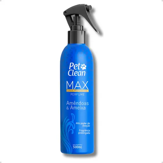 Perfume Colônia Pet Shop Premium Linha Max para Cachorro e Gato 500 ml Pet Clean Vários Aromas