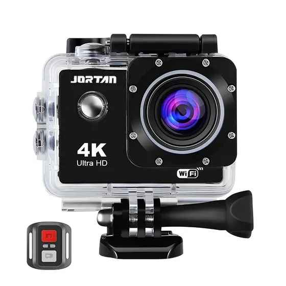 Câmera de ação 4K Ultra HD WiFi 30 metros à prova d'água com controle remoto