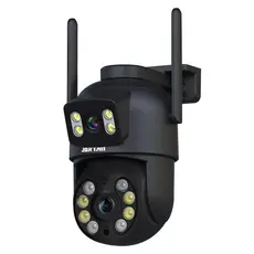 Câmera de Segurança IP Wi-fi Preto IP66 360°de Lente Dupla - YOOSEE