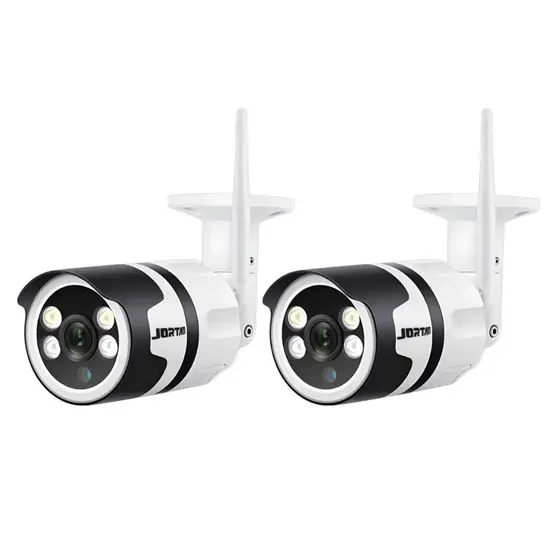 Kit 2 Câmera de Segurança IP Wi-fi Branco Externa Noturna Infravermelho - com App YOOSEE