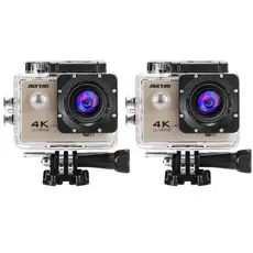 Kit 2 Câmera WIFI esportiva Full HD 4K à prova d'água para ação