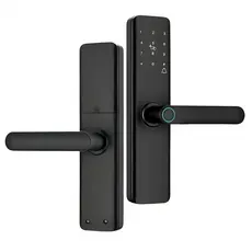 Fechadura Eletrônica Smart Door com Impressão Digital Senha Cartão NFC e Chave Mecânica