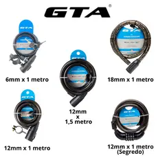 Cadeado GTA para Moto Bicicleta bike capacete portão varias medidas
