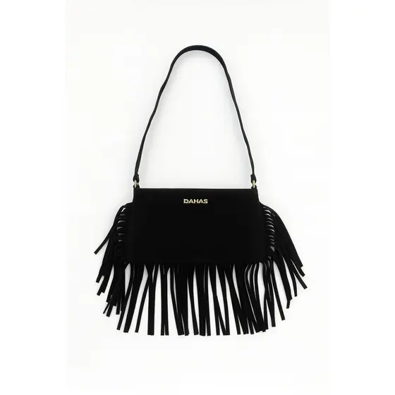 Bolsa Feminina Franja Camurça Estilo Boho Moderna com Alça de Ombro Estilo Festival e Street Style