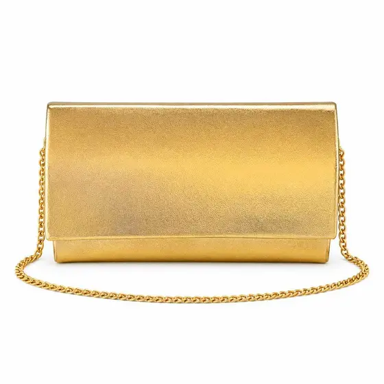 Bolsa Moda Feminina Ju Metalizada Compacta Estilo Moderno Ideal para Festas Eventos e Uso Diário