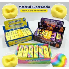 Brinquedo Squishy Manteiga Anti‑Estresse, Brinquedo Apertar Macio Slow Rising, Alívio Ansiedade, Presente Criança