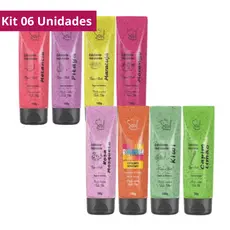 Kit 06 Esfoliante Hidratante Corporal Bisnaga100g Soul Cosméticos