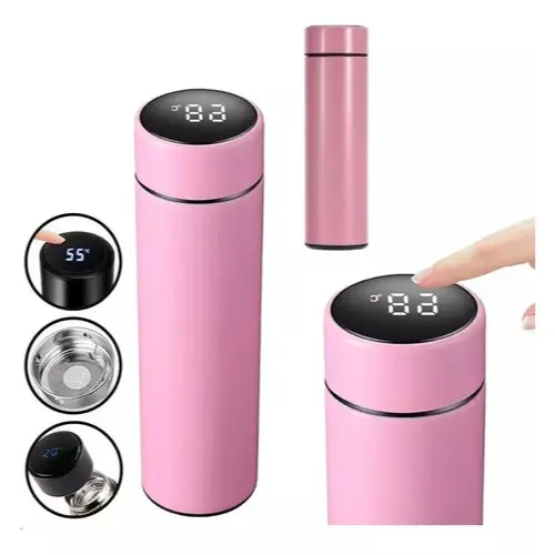 Garrafa Térmica LED c/ Sensor: Café ou Água Sempre Quente