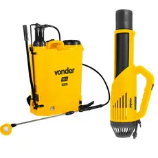 Kit Pulverizador Costal Agricola Jardim 18L Com Turbonebulizador Vonder