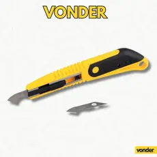 Estilete para Acrílico Profissional 140 mm com 2 Lâminas – Vonder