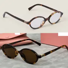 2025 Armação Ultra Leve Moda Feminina Design Redondo Simples Delicado Pequena Anti u Óculos De Sol Masculinos