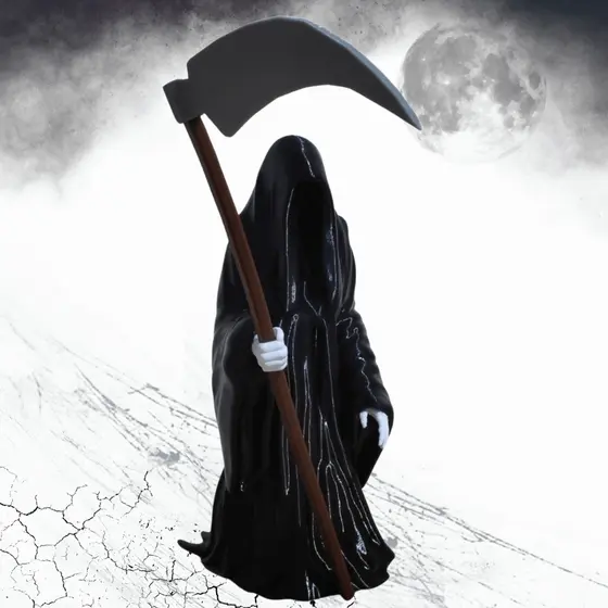 Escultura da Morte Ceifador – Decoração de Halloween - Impressão 3D