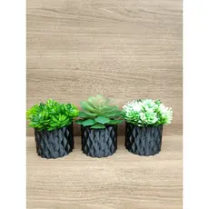 Vasinhos para Suculentas Kit 3 Vasos Decorativos Sala Moderna Cachepot