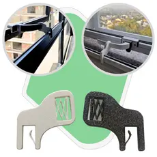 Trava Limitador Janela Basculante Amortecimento Ventilação Banheiro Apartamento 7cm