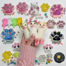 Squishy Brinquedos Sensoriais Slime de patinha e ursinho Squeeze Mochi