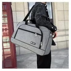Bolsa de Viagem e Academia de Nylon Unisex com alca longa e fecho com ziper à prova d'água