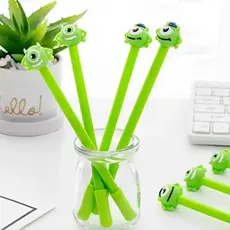Caneta Gel Mike Wazowski – Monstros S.A. - Kits de 4/8/12 - Papelaria Kawaii e Material Escolar