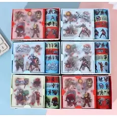 Homem Aranha Marvel Kit de Adesivos + Washi Tapes Fita decorativa - Papelaria Fofa