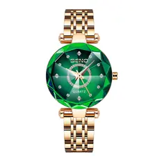 Relógio Feminino Semo Ocean Heart Quartz – Diamante Incrustado Em Aço Inoxidável , De Pulso Moderno À Prova D'água