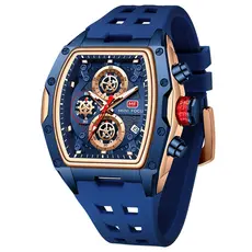 Presente Homem : Relógio Masculino de Corrida Luxo - Dial Skeleton, Água Resistente e Luminoso