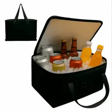 Bolsa Térmica 40L Praia Churrasco Camping Pescaria Viagem Resistente Prática Reforçada até 50 latas