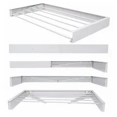 Varal de Embutir Retratil  60 cm 4 Varetas Compacto, Resistente e Anticorrosão