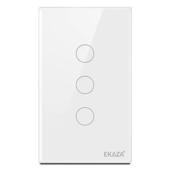 Ekaza Interruptor Inteligente Wifi vidro 2.5d 1,2,3,4 botão Touch Alexa Google home